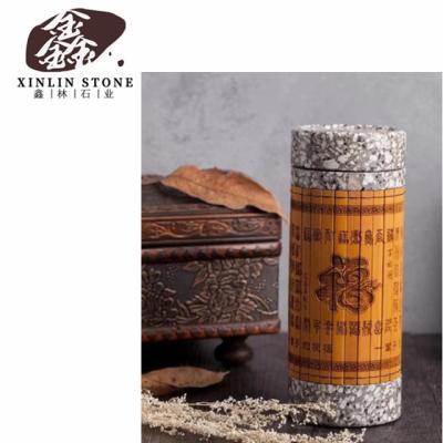 China Modern Wholesale Natural Alkaline Stone Marble Coffee Mugs Cup Stone Carving Stone Figure G602 G603 G654 White Black Gray Granite for sale