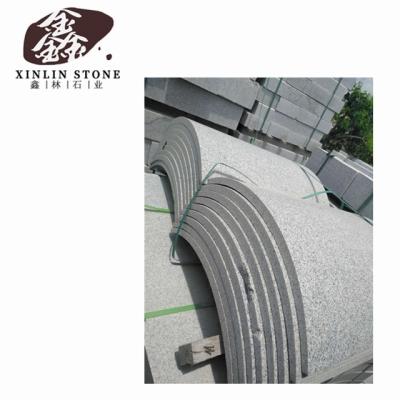 China Modern Stone Gemstone Quartz Granite Curb Stone Curved Arc Shaped Curve Fluted Marble Tiles Natural Stone for sale