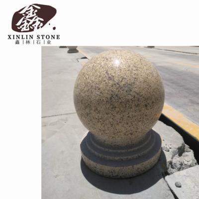 China Modern Car Stop Spheres Park Gate Trackball Angel Light Stone Selenite Ball Outdoor Spherical Stone Stone for Garden and Park for sale