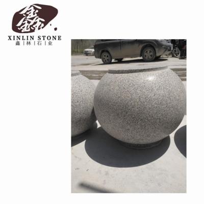 China Modern Spherical Limestone Cladding Stone Wall Panels Column Pillar Stone Foot Stall Stone For Protective Guard for sale