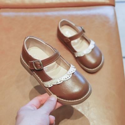 China Girls Brown Mary Jane Shoes Wholesale good quality children walking shoes sh12581a 2022 loafers good quality beautiful for sale