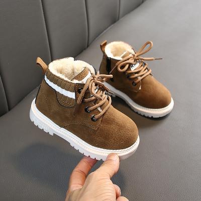 China fashion trend sh11161a size 21 to 30 kids winter boots 2021 kids boots with fur for sale