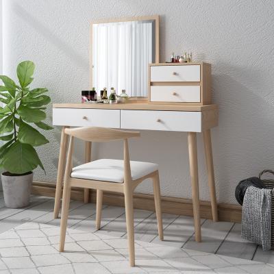 China High Quality Design Art Modern Bedroom Furniture Mirror Minimalist Rectangle Make Up Dressing Table With Lights Mirror for sale