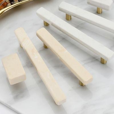 China Contemporary Custom Stone Bathroom Furniture Drawer Door Nordic Marble Cabinet Handle for sale