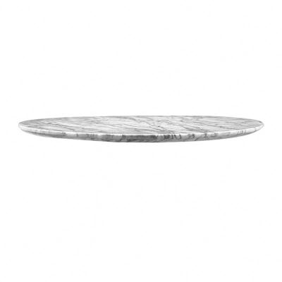 China Modern Zebra Pattern Restaurant Cafe Artificial Marble Large Round Dining Table Top for sale