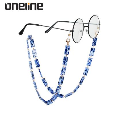 China Fashoin Fashion Multi Colored Acetate Glasses Chain Eyewear Sunglasses Chunky Eyeglass Chain for sale