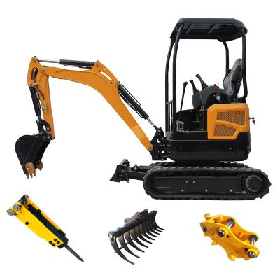 China Hotels Best Selling Rubber Track Micro Bagger 1.8Ton Electric Mini Hot Sale 2T Digger Crawler Excavator for sale