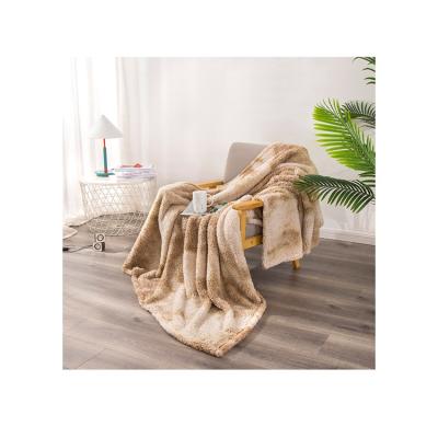 China Factory Supply Discount Price Sherpa Throw Breathable Sherpa Blanket Fluffy Blanket Beige for sale