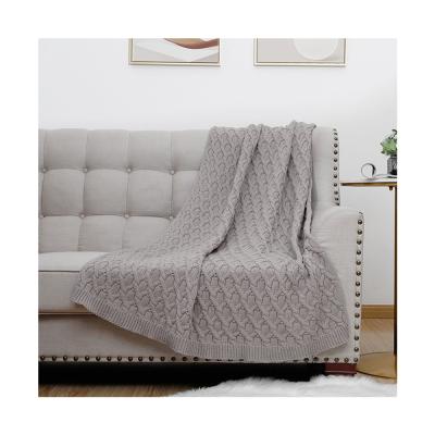 China Factory direct high quality breathable 100% hotel acrylic blanket kiniited blanket for sale