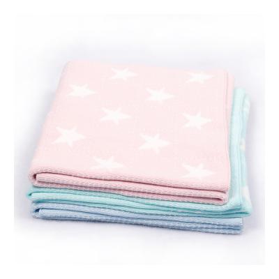 China Wholesale High Quality Cotton Breathable Winter Baby Blankets Kiniited Baby Blanket for sale