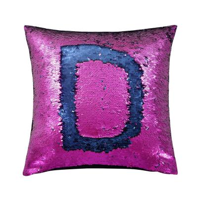 China Hot Sale Air Permeable Factory Direct Square Pillows Velvet Sequin Cushion Two Tone Solid Sequin Yarn for sale