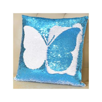 China Factory price anti-static pillow case plain sublimation sequin square cushion cushion manufacturer-supplier for sale