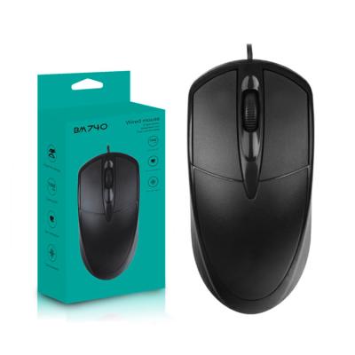 China Neutral 3D No Brand Mouse USB Office Business Computer Wired Notebook Home Mouse 5 English Packaging Options for sale