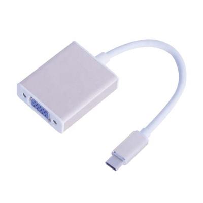 China COMPUTER Wholesale USB-C Hub 1080p Video Converter Cable Thunderbolt Usb Type C To VGA Adapter for sale