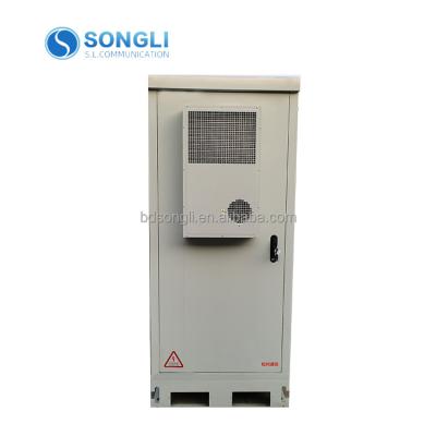 China 42U outdoor telecom cabinet with air conditioner IP55 water proof battery power cabinet for sale