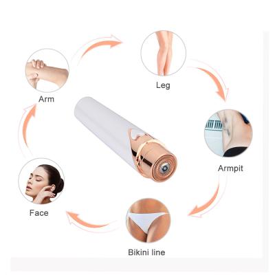 China Portable Machine Lady Shaver Facial Hair Battery Operated Remover Epilator for sale