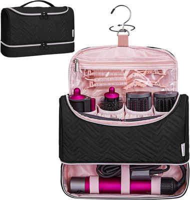 China Fashion Air Wrap Holder Hair Styler Organizer Travel Case Air Wrap Attachments Portable Hook Travel Storage Hanging Bag for sale