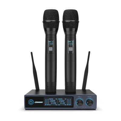 China OEM Rechargeable Handheld Wireless Microphone UHF Microphone System NEW Factory Design Handheld for sale