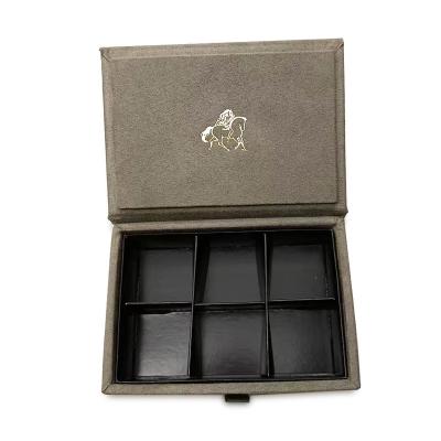 China Recyclable custom gift box with ribbon for valentine luxury gift box with small plastic tray chocolate gift box for sale