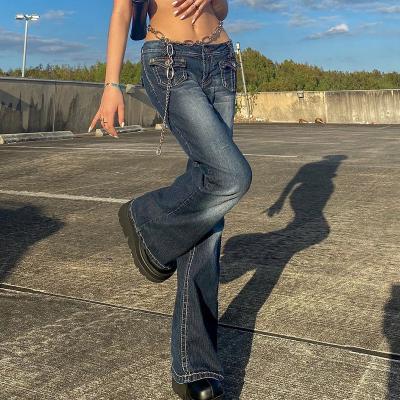 China Others Begonia 2021 Fashion Flared Jeans Fashion Denim Women Pants Women Casual Bell Bottoms Stretch Pants Women Slim Fit Jeans for sale