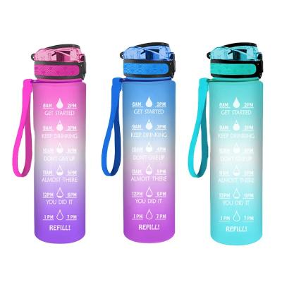 China Viable Viable Us Europe Hot Sale 32oz/1l Bpa Plastics Free Custom Storage Sports Water Bottle With Filter for sale