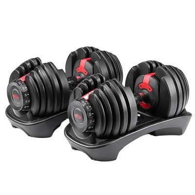 China New Europe Dumbells 90 Pound Weight Cast Iron Home Adjustable Dumbbell 1090 40 Kg Durable Goods Set Adjustable for sale