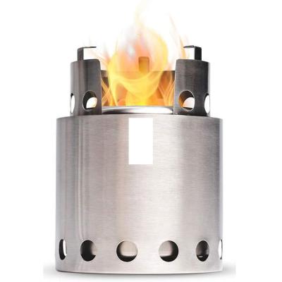 China Rise Survival Portable Portable Camping Backpacking Boil Quickly Burning Smoke Rocket Stove Fire Pit Wooden Compact Efficient Powerful Bass for sale