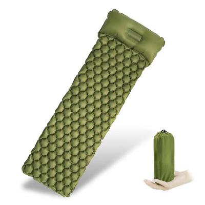 China Dropshipping Mats Inflatable Ultralight Air Sleeping Mat With Pillow Fast Inflate Camping Protection for sale