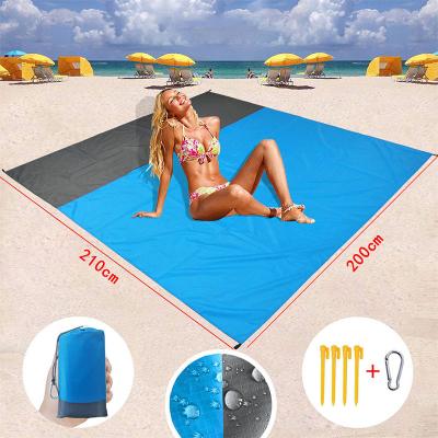 China Portable Portable Relax Lightweight Beach Mat Sand Proof Foldable Travel Outdoor Portable Picnic Camping Waterproof Blanket for sale