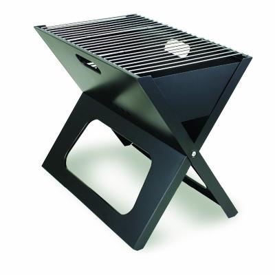 China Camping Charcoal Kebab BBQ Grills X Style Japanese Foldable/Folding Notebook Grills 45cm*30cm*30cm Small Size 45cm*30cm*30cm for sale