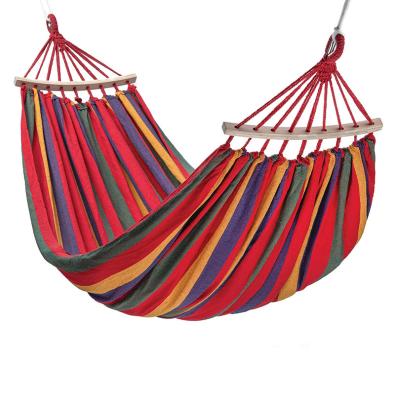 China 2021 Antibacterial New Antibacterial Folding Hanging Outdoor Camping Knit Outdoor Hammock Hammock Bed for sale