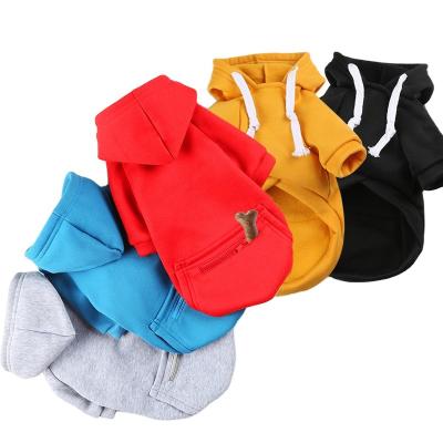 China Sustainable Dog Clothes White Dog Hoodie Four Legs Sustainable Apparel Winter Puppy Designers Custom Dog Clothes for sale