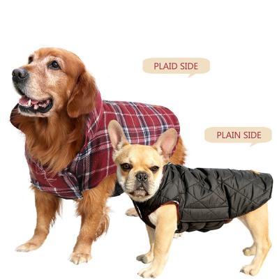 China Durable Waterproof Windproof Dog Plaid Dog Vest Winter Coat Luxury Jacket Windproof Clothes For Small Medium Large Dogs for sale