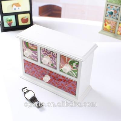 China Modern Ceramic Drawer W/Wooden Rack for sale