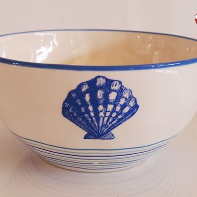 China Disposable Round Ceramic Blue Bowl Dessert Rice Noodle Salad Series Ocean Noodle Bowl for sale