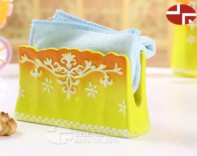 China Eco - Friendly Ceramic Paper Towel Holder In Bike Style for sale