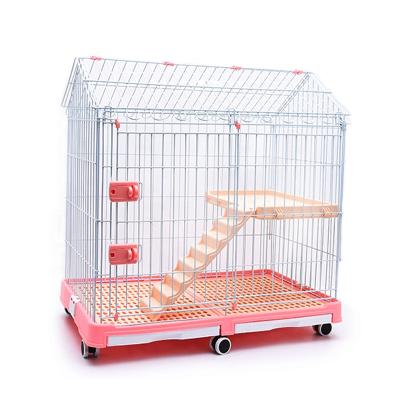 China #8025A Breathable Large Arrow House Cat Cage Playpen Box Crate Kennel Dog Cages Wire Pet Cage 83x53x85CM for sale