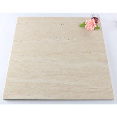 China 60x120cm Modern Travertine Porcelain Tile Matte And Polished Double Layer Travertine Wall Tile Bathroom Exterior Wall Tile for sale