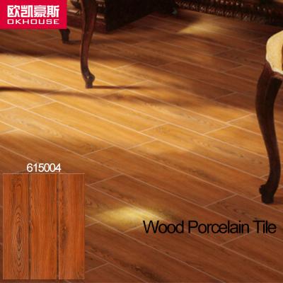 China Interior Rustic Tiles Living Room Floor Tile Design, 150x600mm Non-Slip Wood Look Porcelain Tile for sale