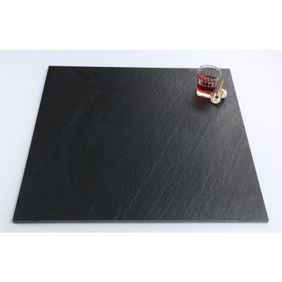 China Rustic Matte Black Tiles 24x24 Full Body Porcelain Floor Tile / Black Tile for sale