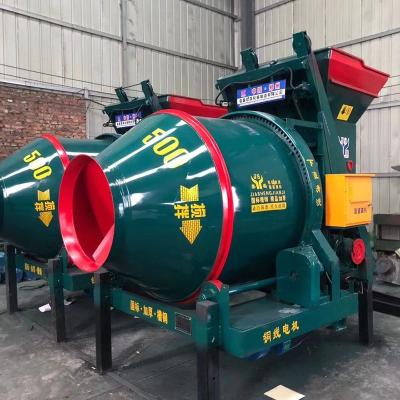 China Building Material Stores Automation JZC 500 Series Mini Concrete Mixer Twin-Shaft Concrete Mixer Price For Sale for sale