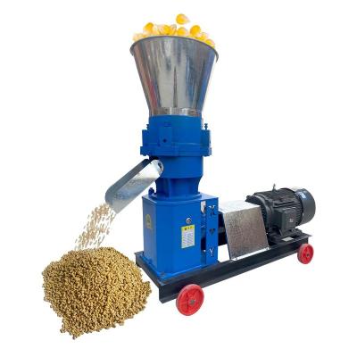 China Multifunctional Poultry Farm Poultry Feed Flat Die Animal Feed Pellet Machine 700kg/h Chicken Feed Pellet Poultry Animal Food Machine for sale