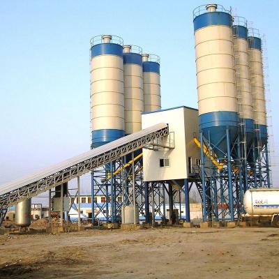 China Building Material Shops HZS120 Concrete Batching Plant New Technical Features HZS Series Integrated Concrete Batching Plant For Concrete On Wheels for sale