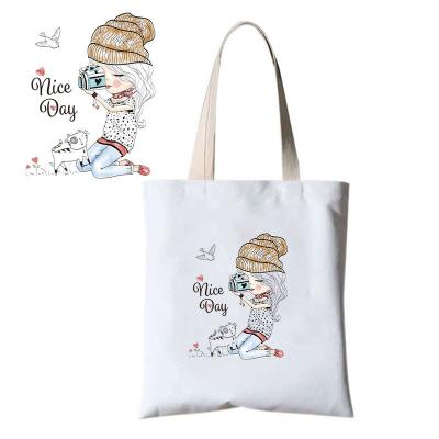 China Washable cute design high quality printing sticker for clothing for sale