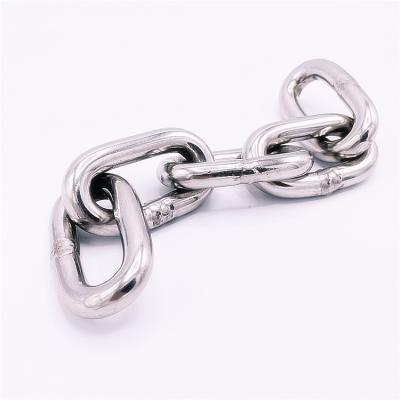 China Conveyor Chain Factory Direct Sale Stainless Steel Round Chain Link Chain Link Long 2-16mm for sale