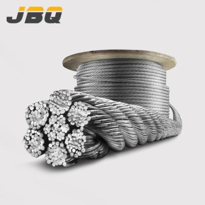 China High Quality JBQ 304/316 Stainless Steel 7*7 7*19 1*19 Stainless Steel Wire Rope for sale