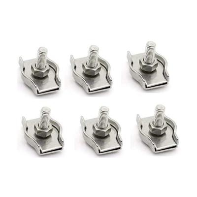 China Wire Rope Fittings Factory Outlet Stainless Steel Collar Simplex Bolts Wire Rope Clips for sale