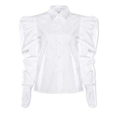 China 2022 Breathable White French White Women's Shirt Tops New Retro Long Sleeve Loose Professional Shirt for sale