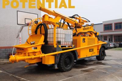 China KC3019 robotachtige Shotcrete Machinediesel en Schroeftype van de Motormacht Luchtcompressor Te koop