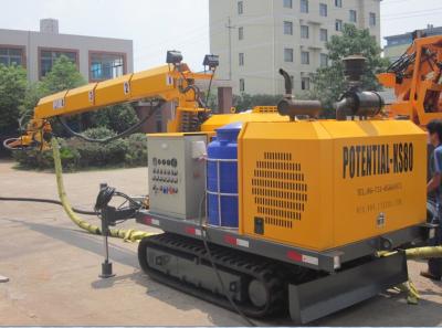 China 4 Telescopic Boom Robotic Shotcrete Machine Output 0-25m3 Per Hour KS80 for sale